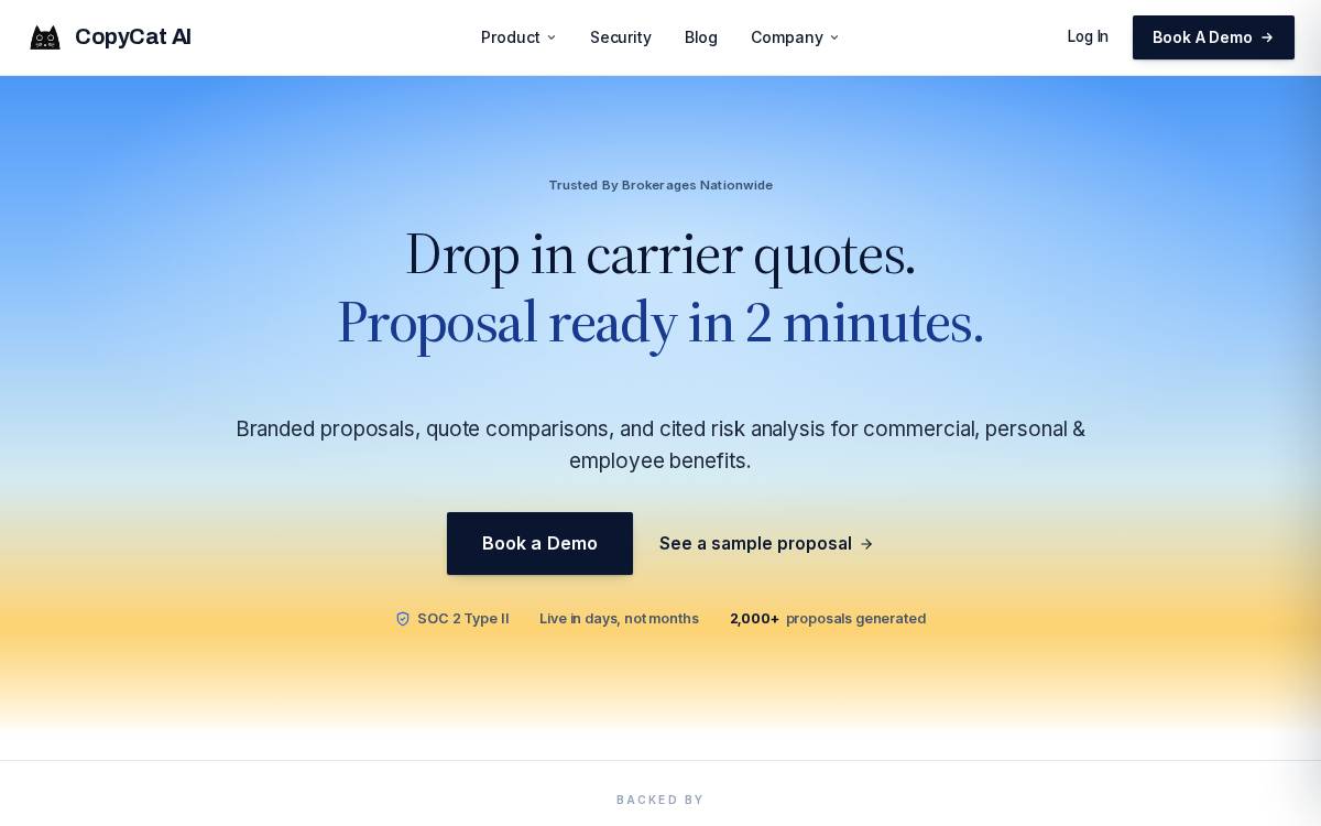 CopyCat website preview