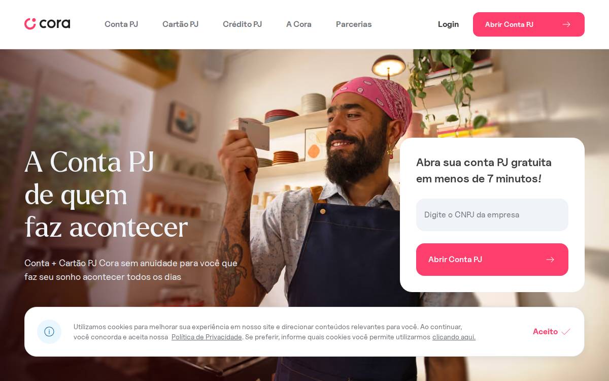 Cora website preview