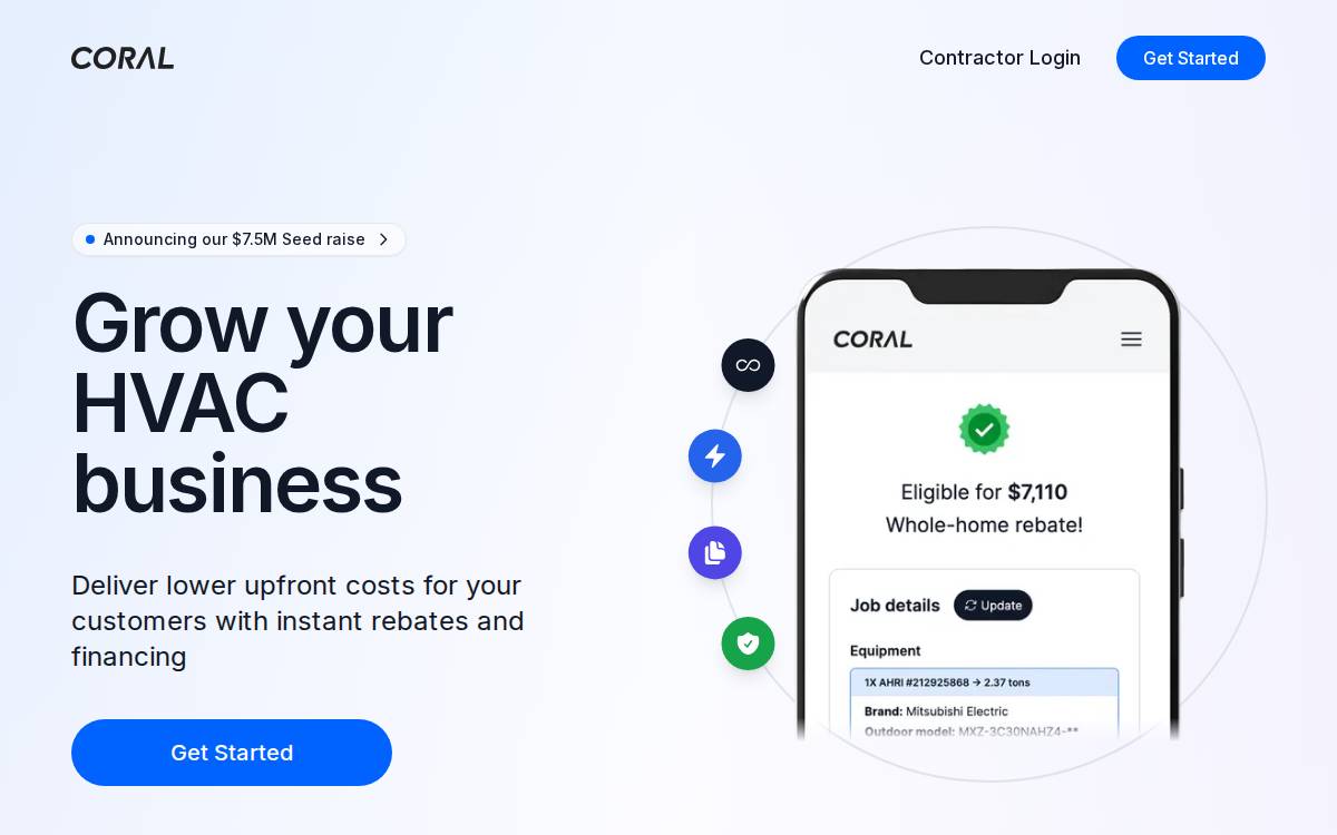 Coral website preview