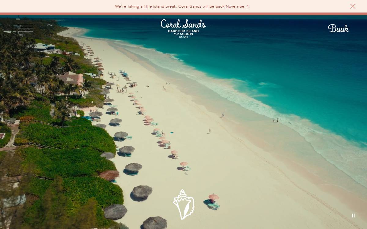Coral Sands Inn & Cottages website preview