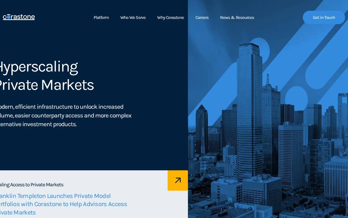 Corastone website preview