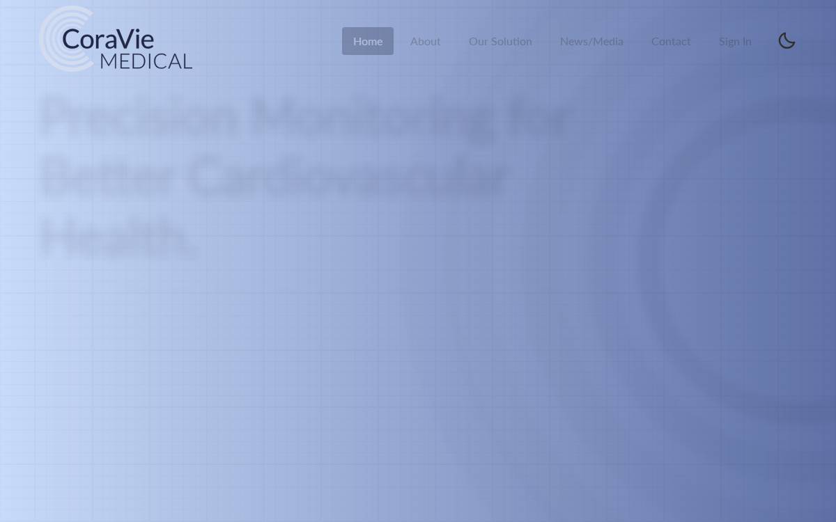 Coraviemedical website preview