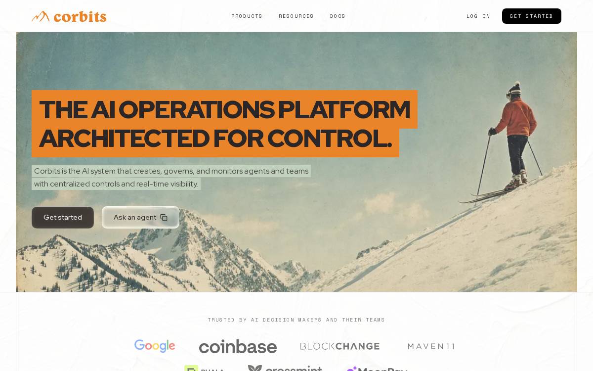 Corbits website preview