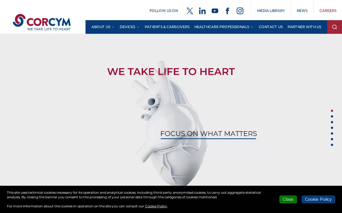 Corcym website preview