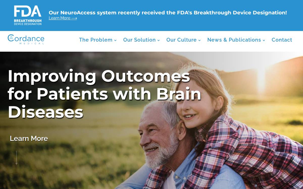 Cordance Medical website preview