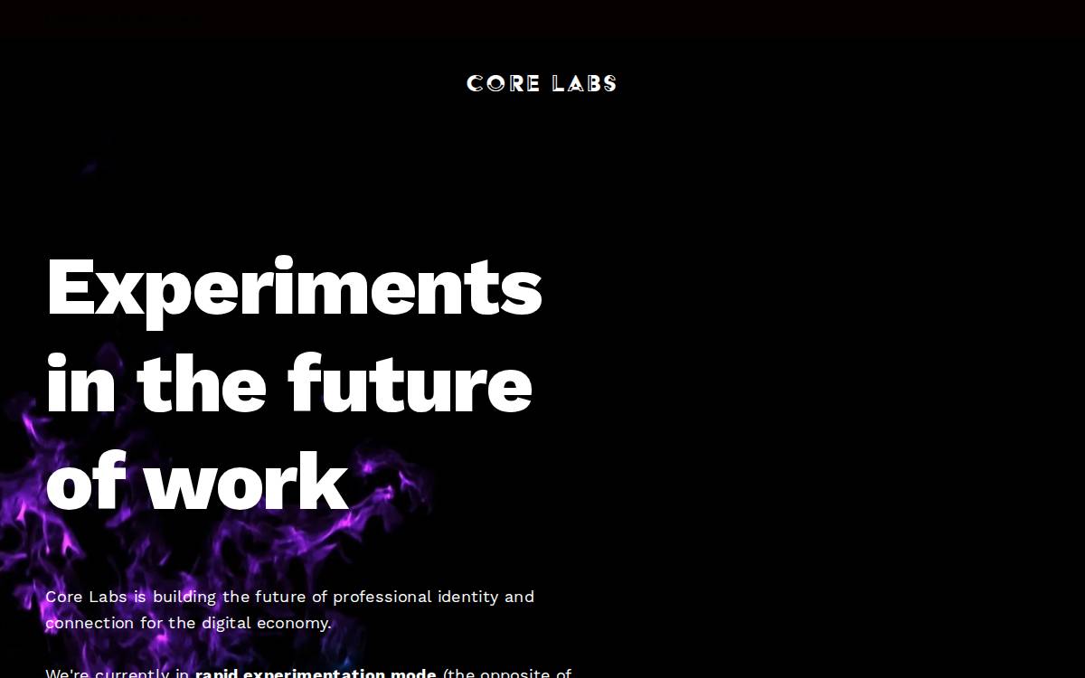 Core Labs website preview