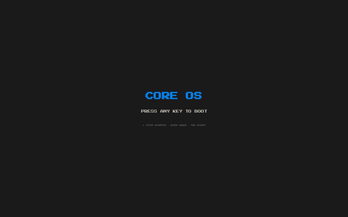 CORE website preview