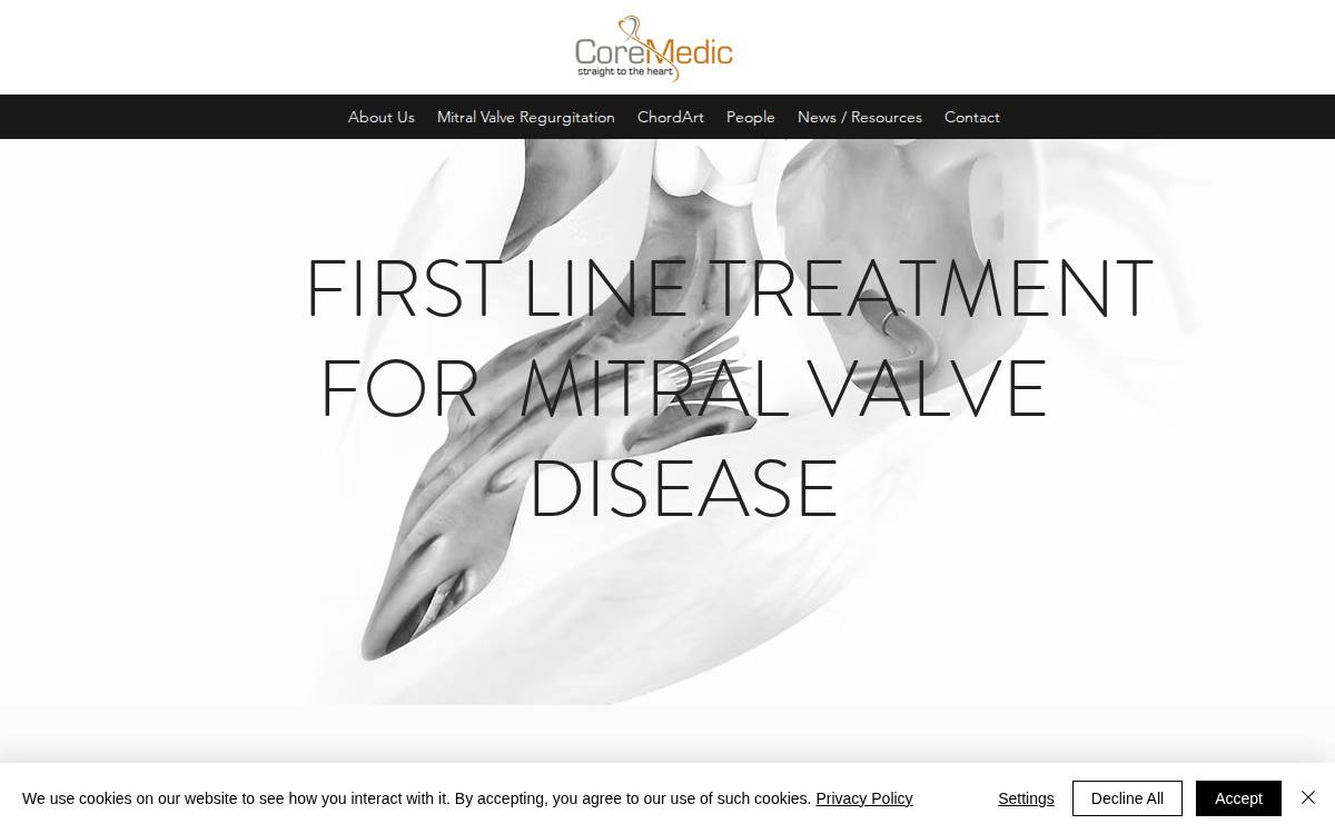 CoreMedic website preview