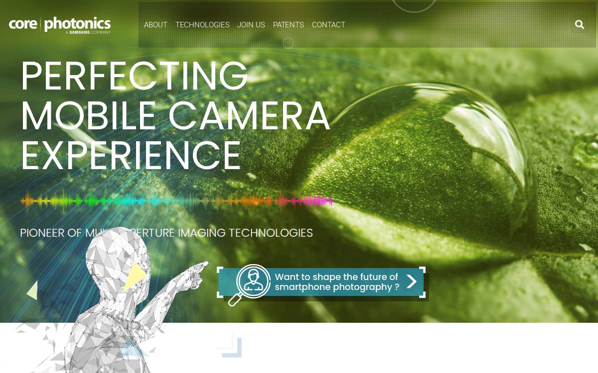 Corephotonics website preview