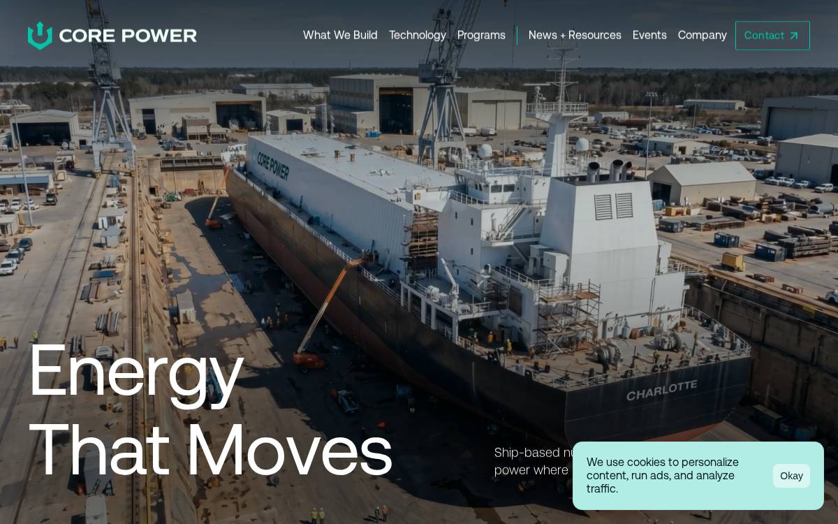 Core Power website preview