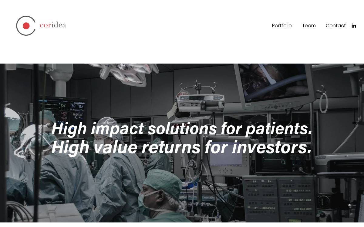 Coridea website preview