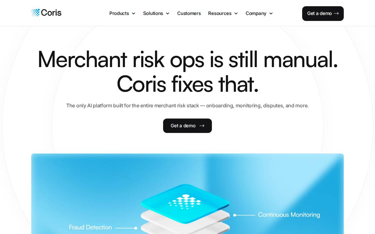 Coris website preview
