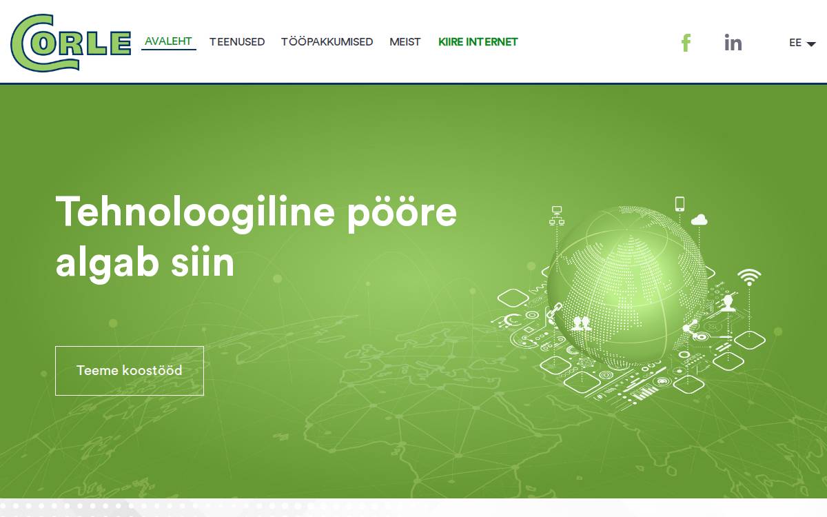 Corle OU website preview