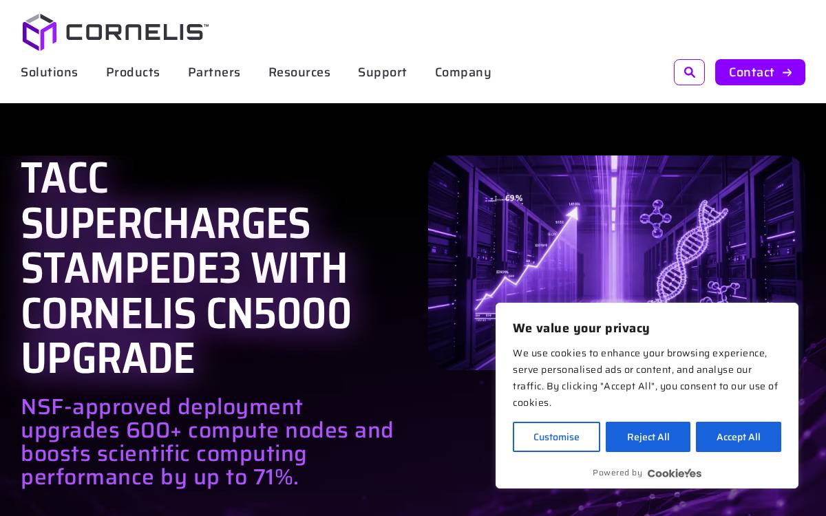 Cornelis Networks website preview