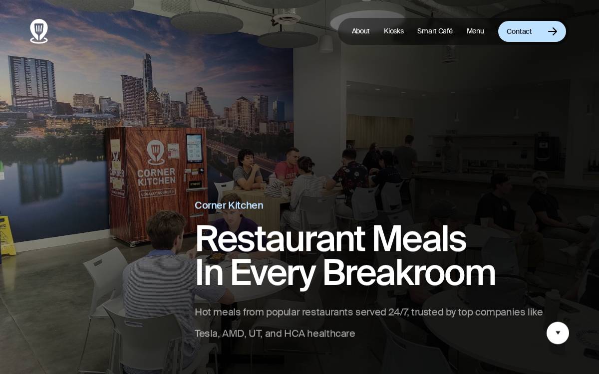 Corner Kitchen website preview