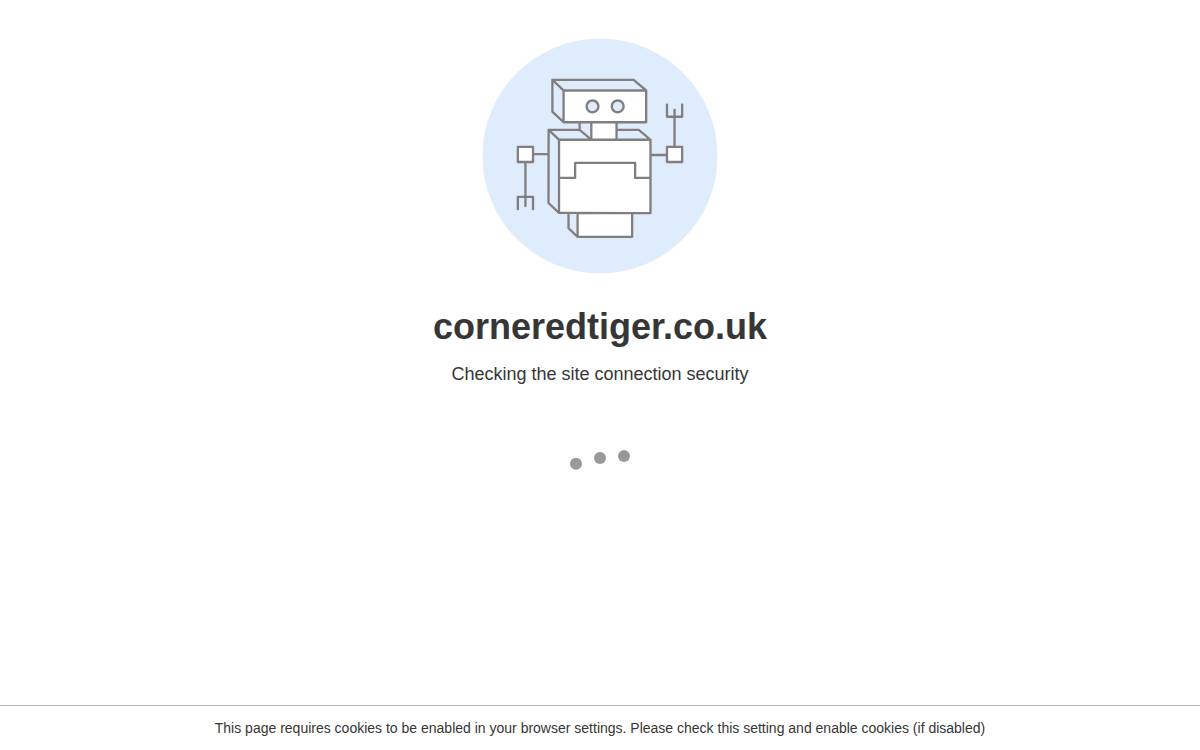 Cornered Tiger website preview