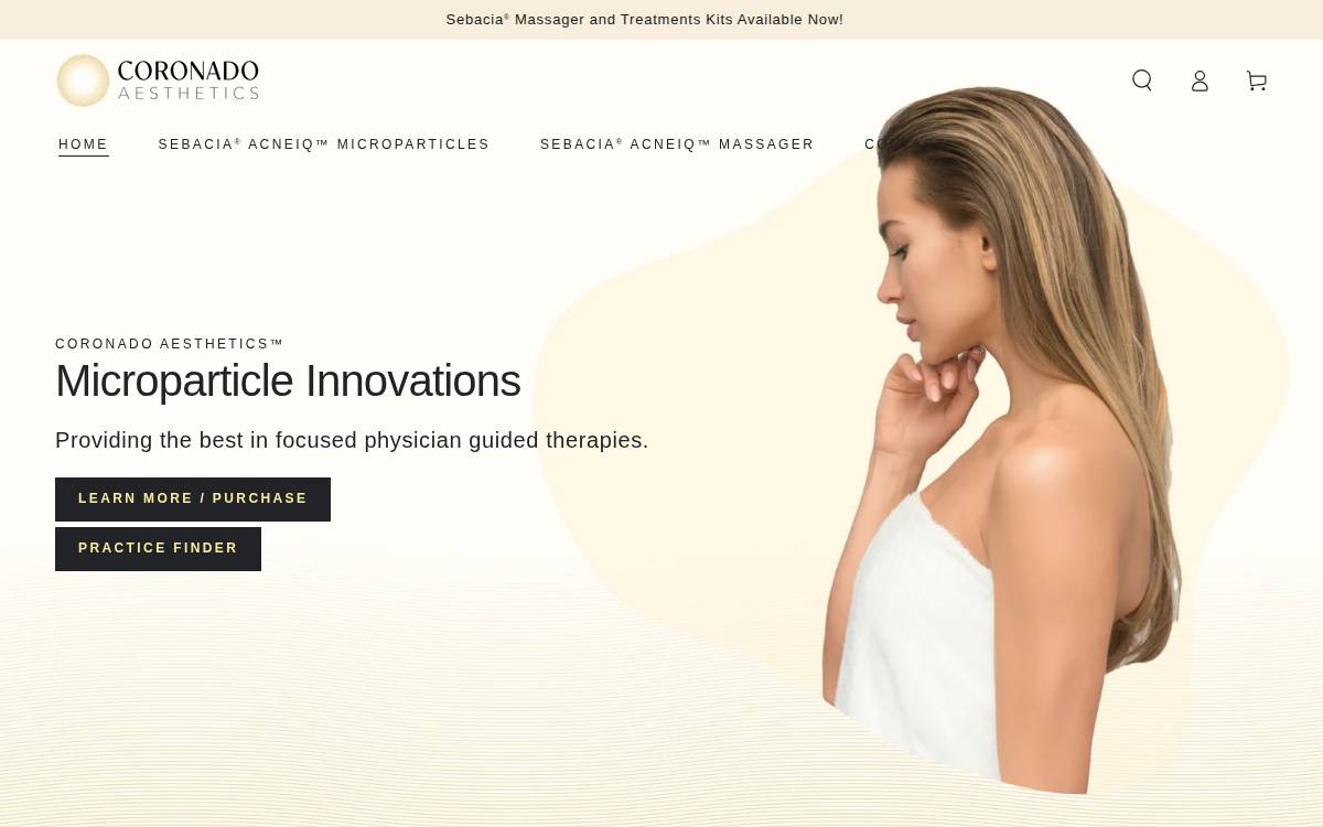 Coronado Aesthetics website preview