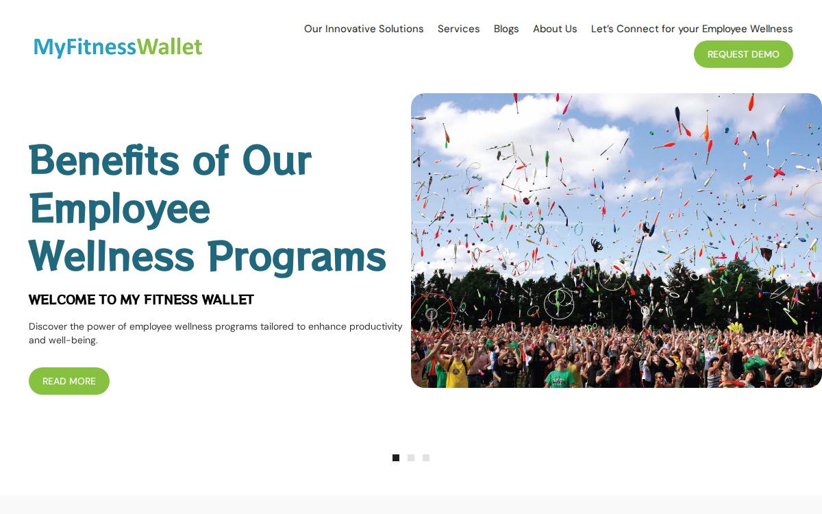 Corporate website preview