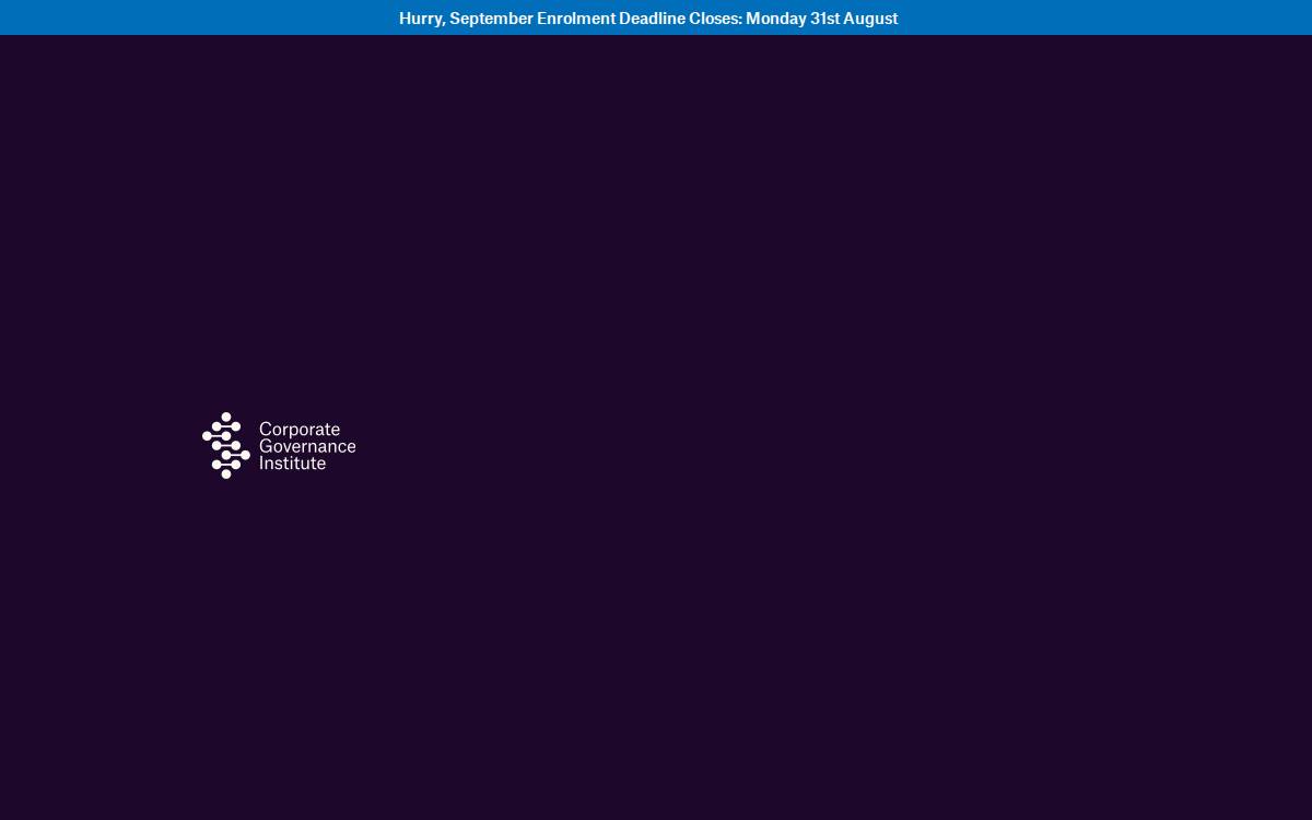 Corporate Governance Institute website preview