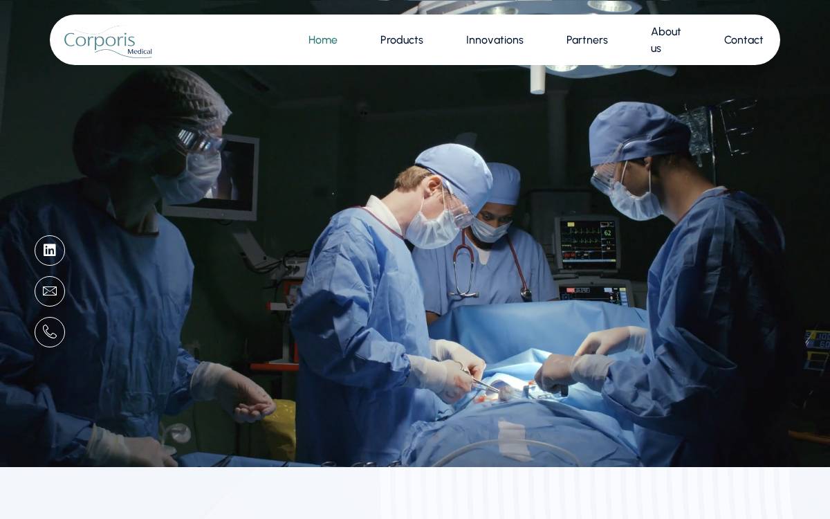 Corporis Medical website preview