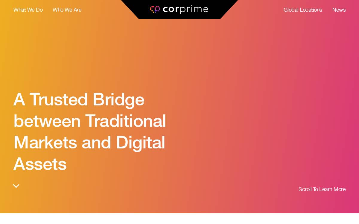 Cor Prime website preview