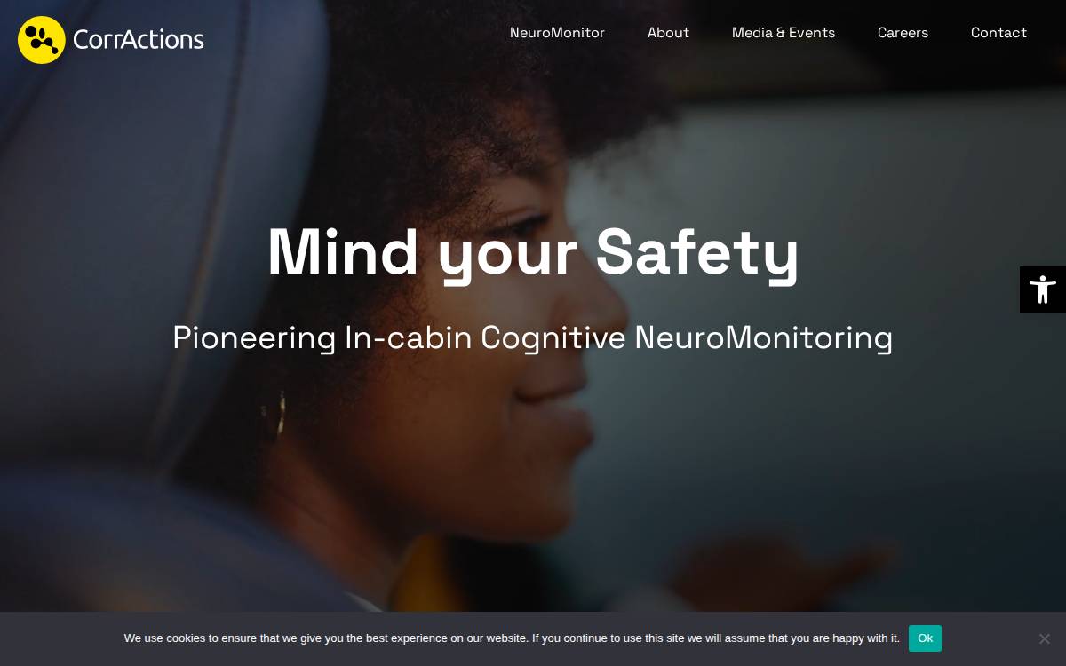 Corractions website preview