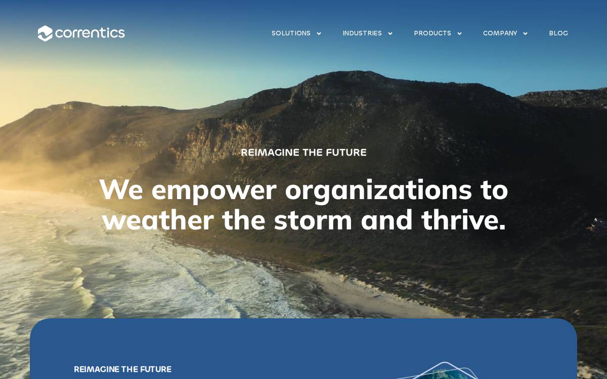 Correntics website preview