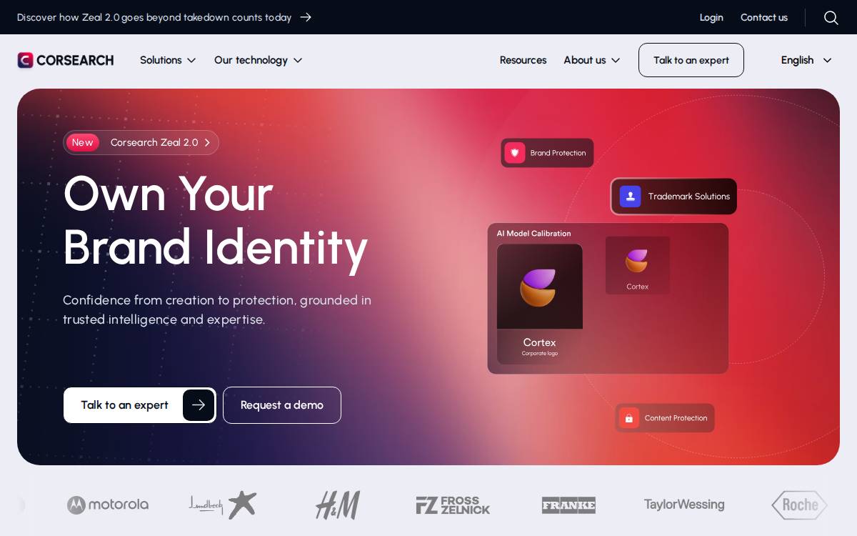 Corsearch website preview