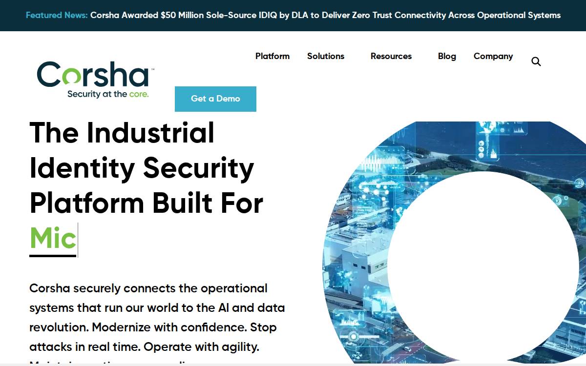 Corsha Website website preview