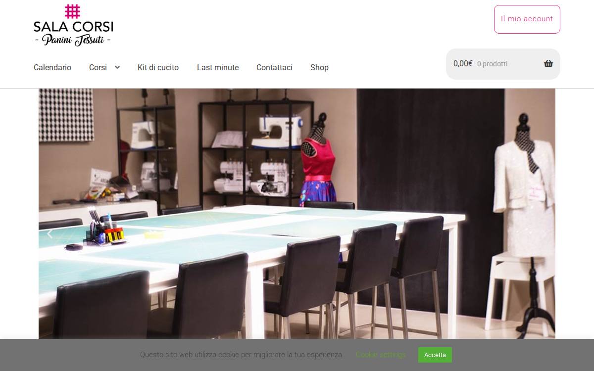 Corsi Taglio e Cucito Modena website preview