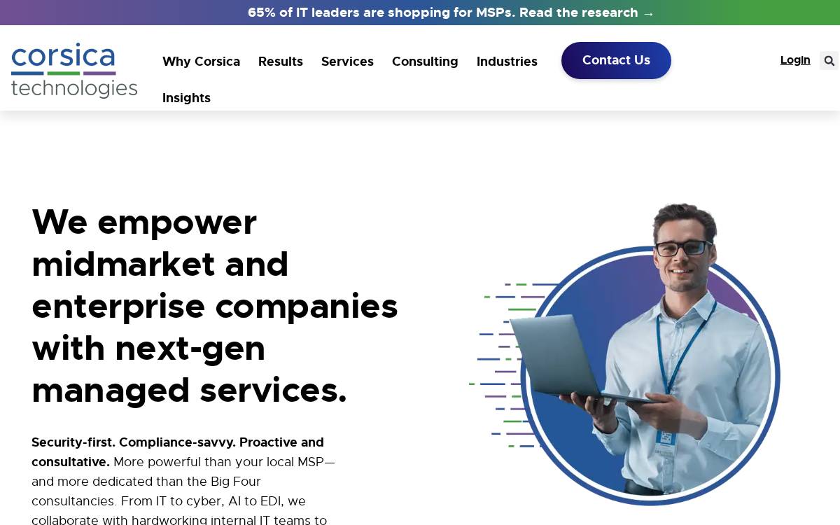 Corsicatech website preview