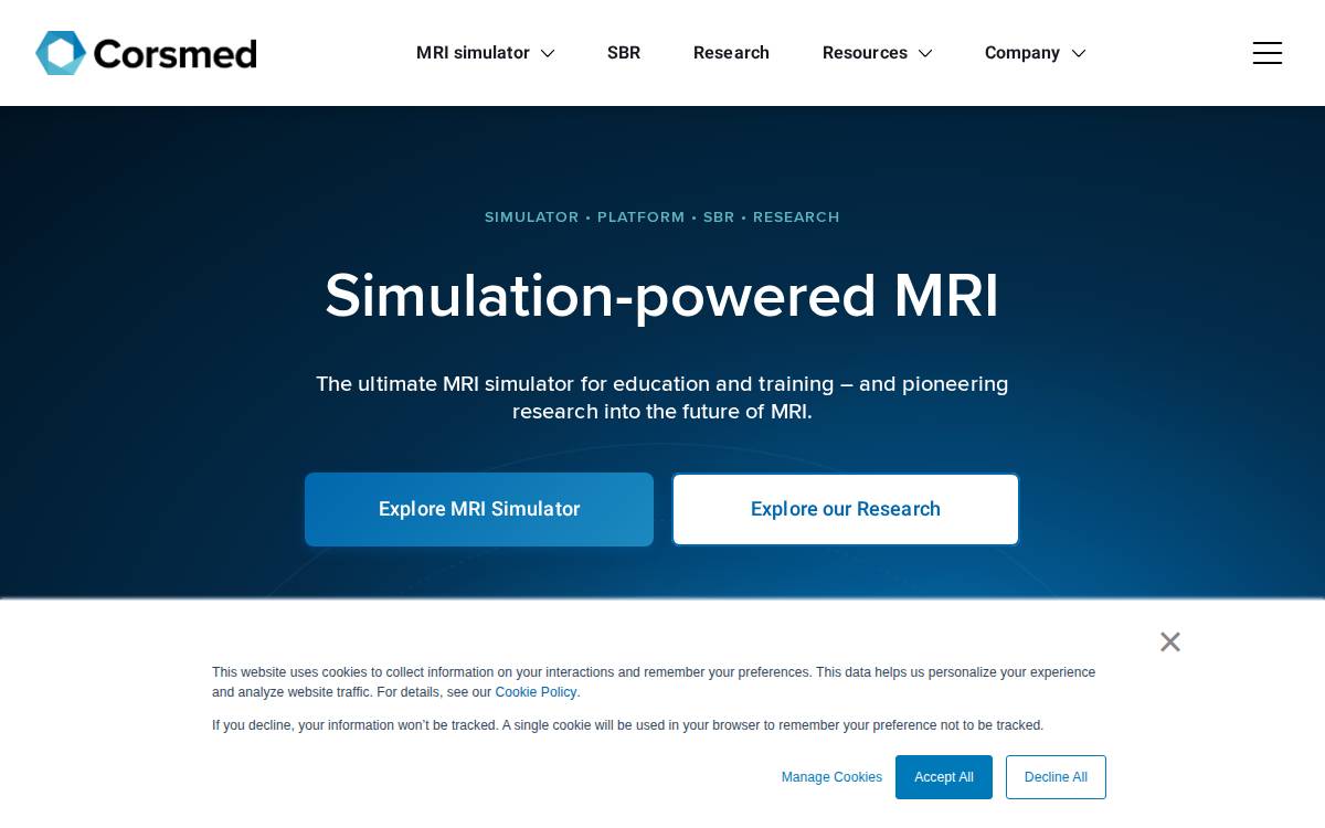 Corsmed website preview