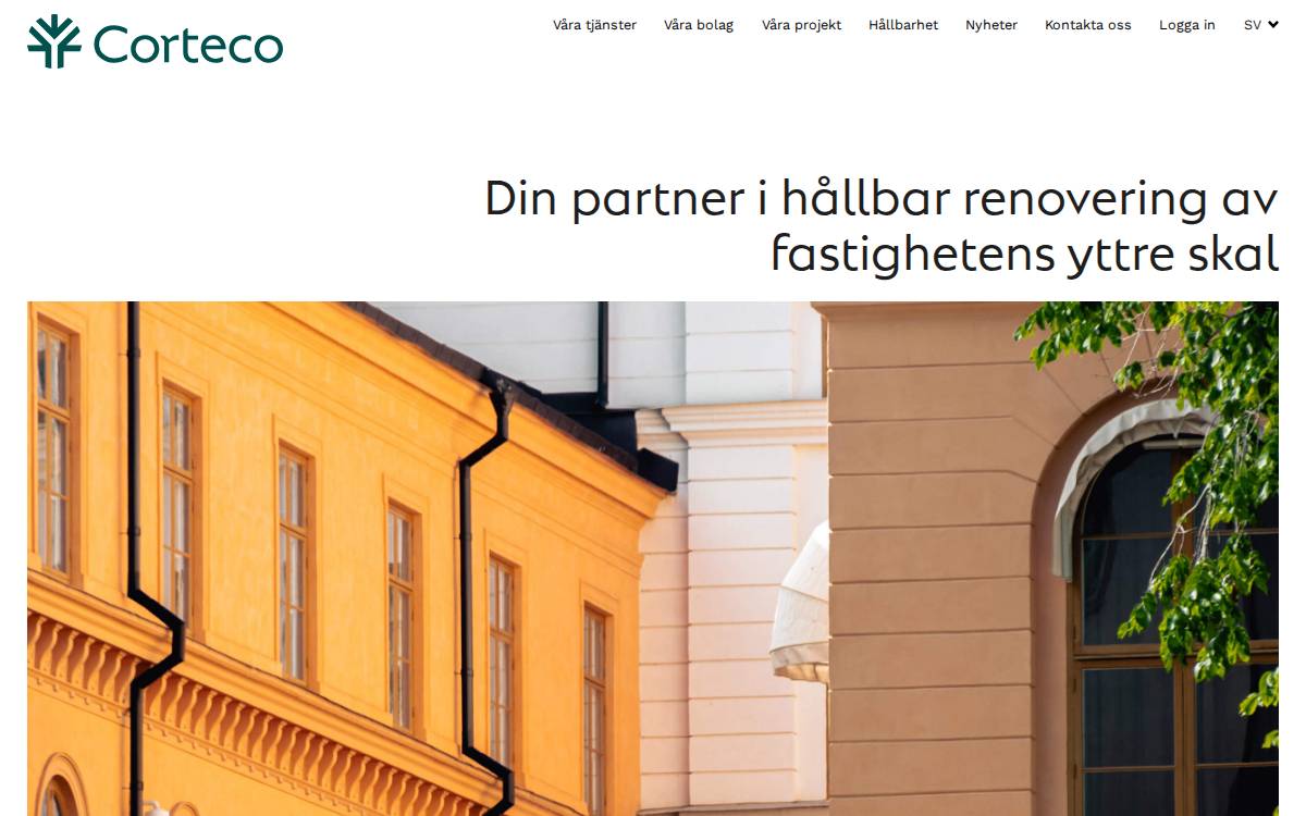 Corteco website preview