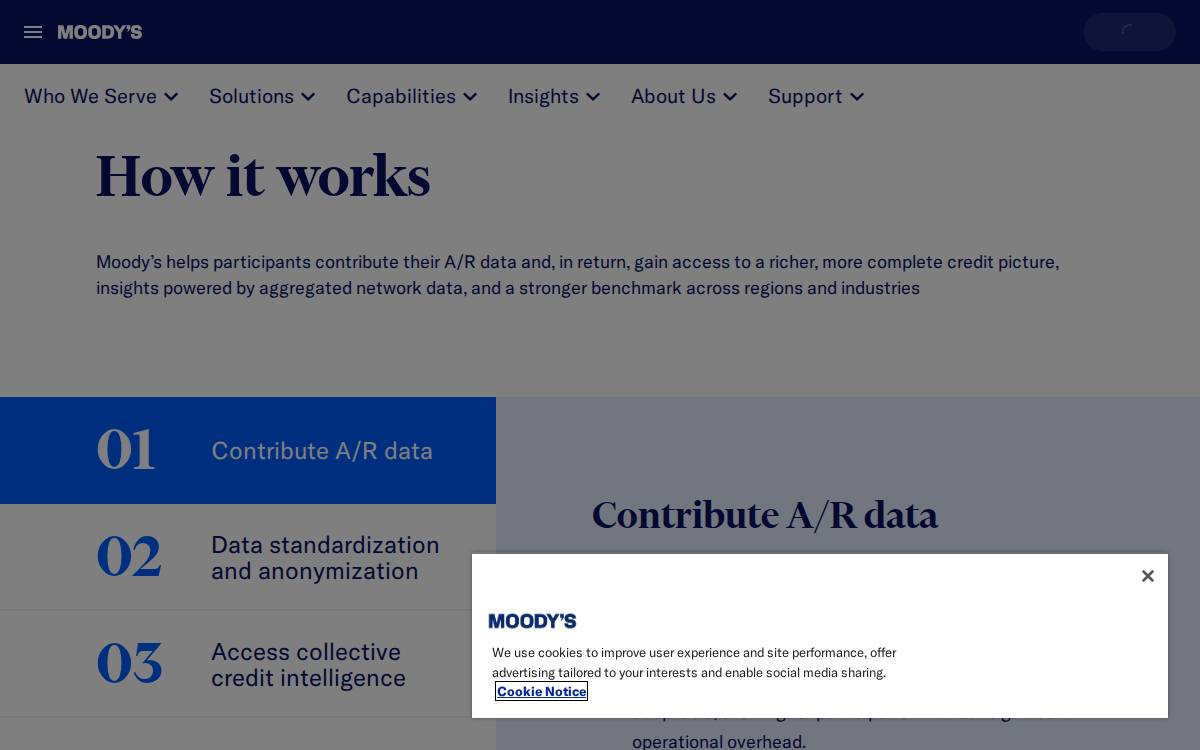 Cortera website preview