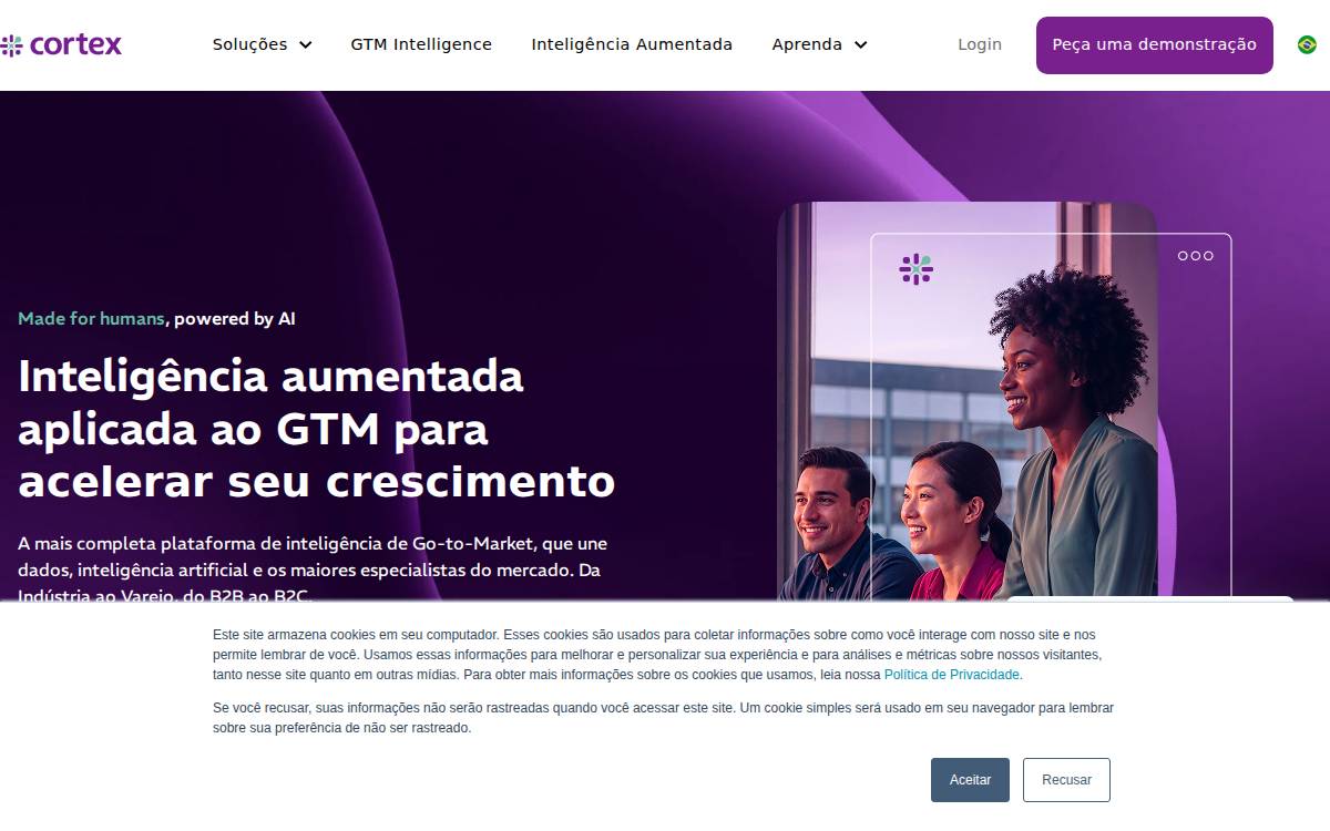 Cortex website preview