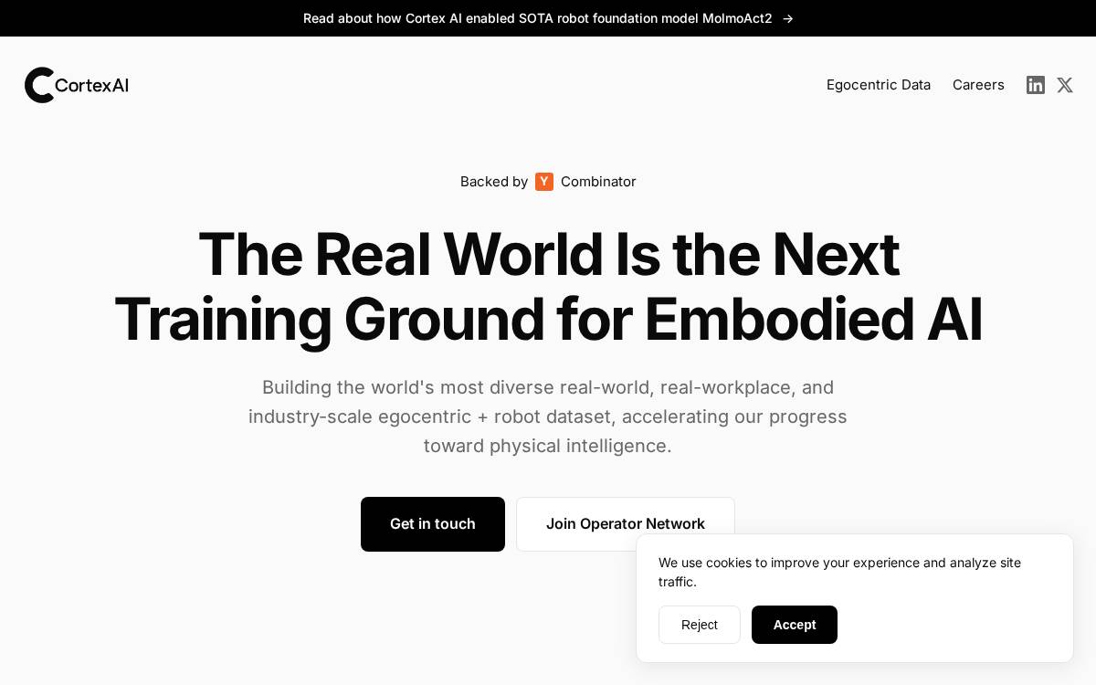 Cortex AI website preview