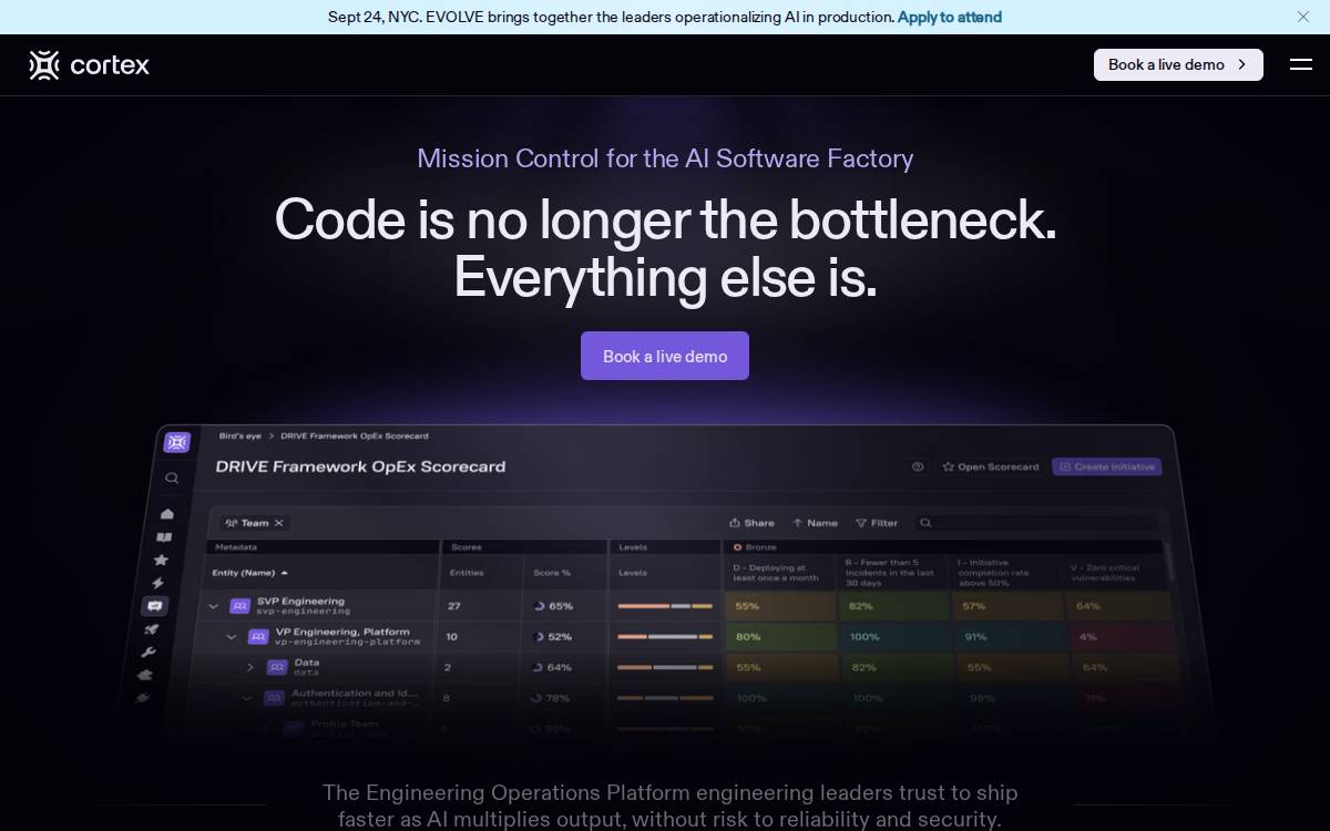 Cortex website preview