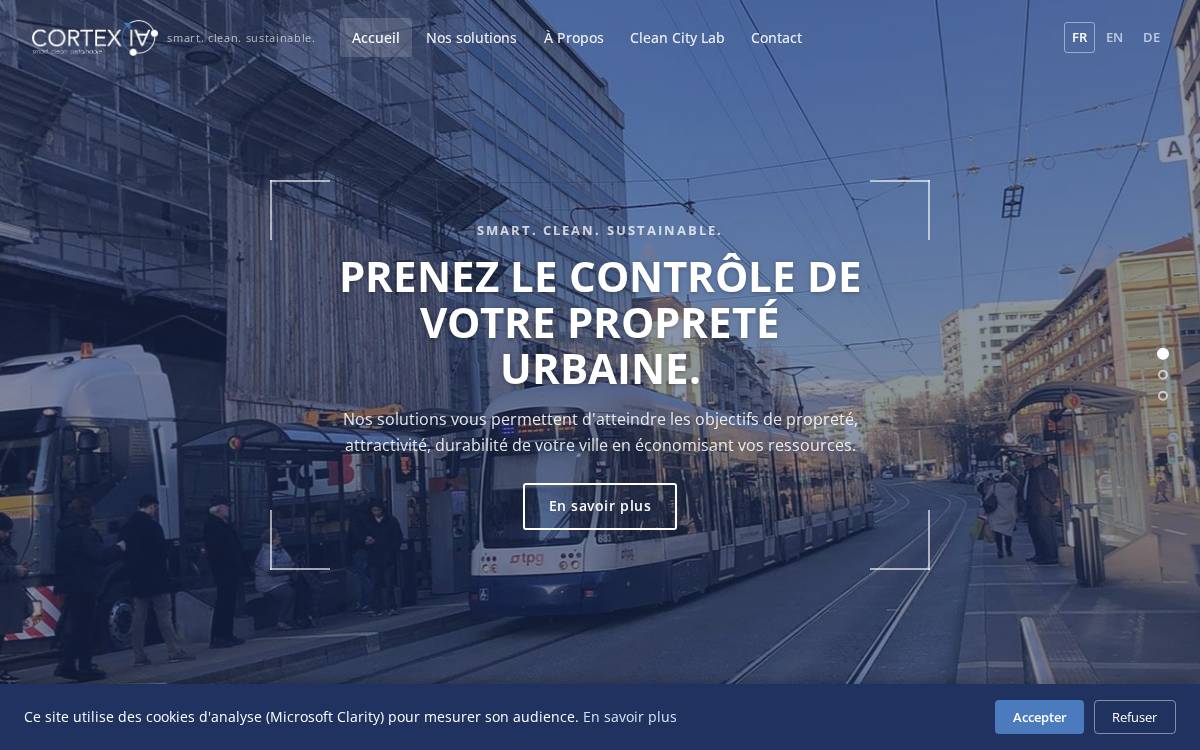 Cortexia website preview