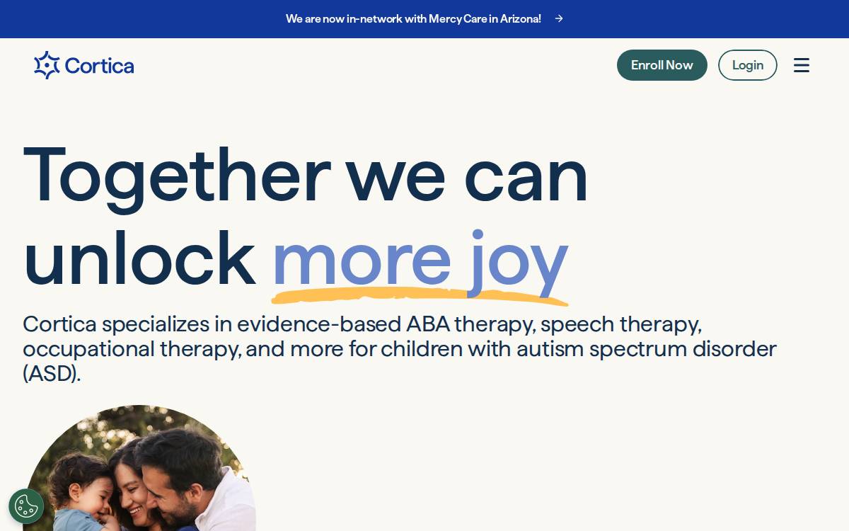 Cortica website preview
