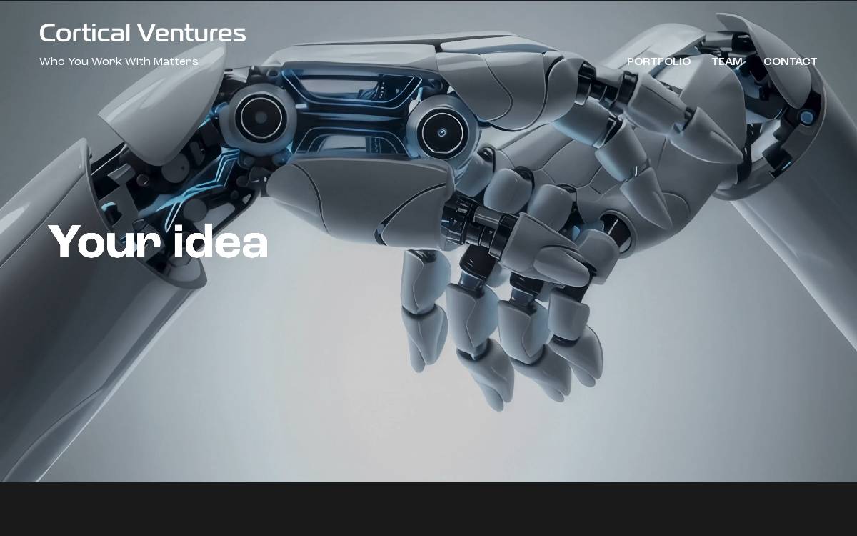 Cortical Ventures website preview