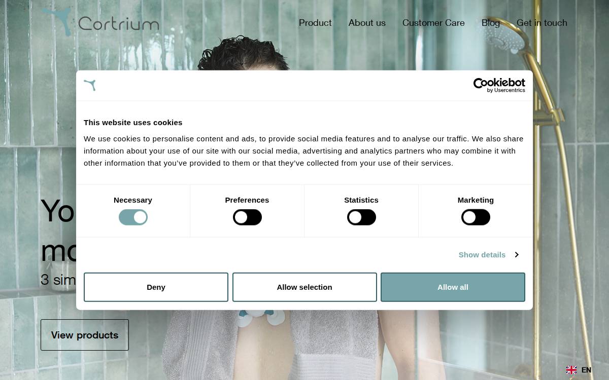 Cortrium website preview