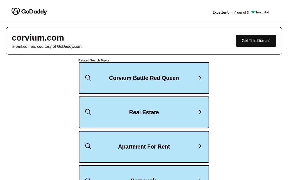 Corvium website preview