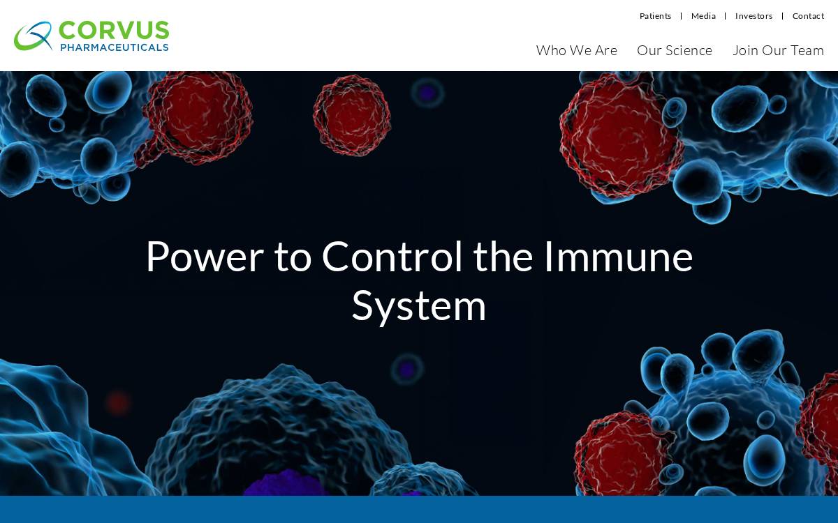Corvuspharma website preview