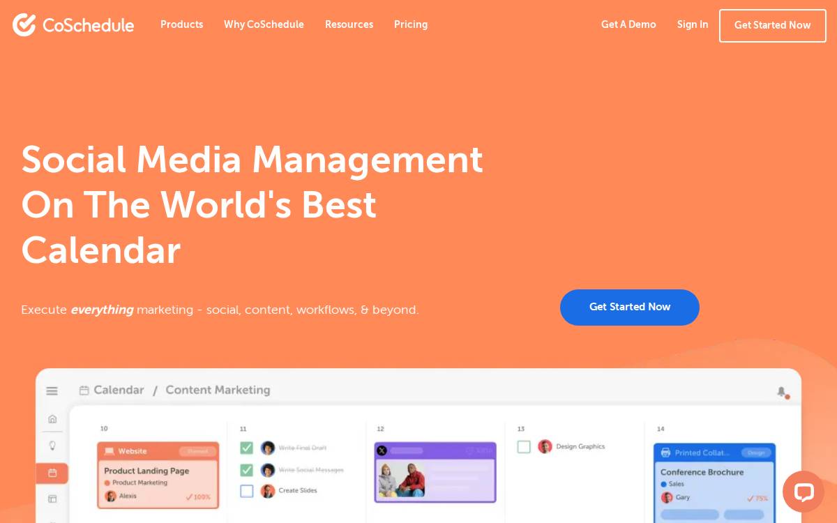CoSchedule website preview