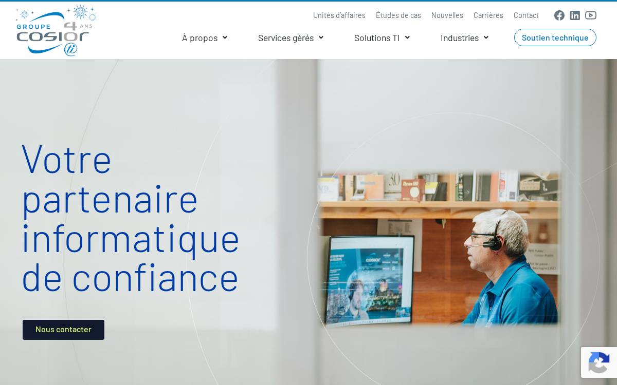 COSIOR (French only) website preview