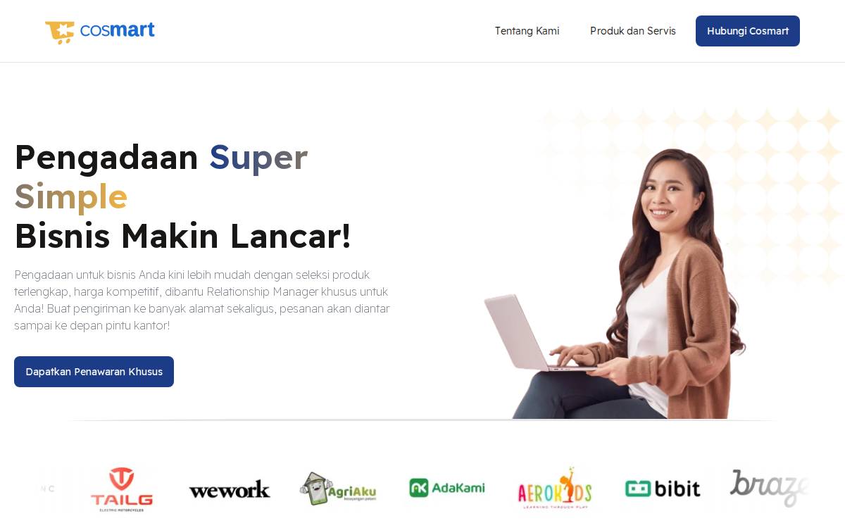 Cosmart website preview