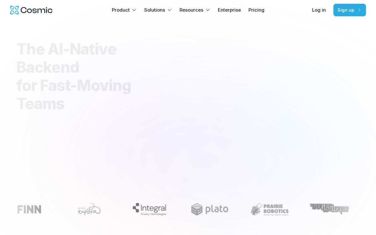 Cosmic website preview