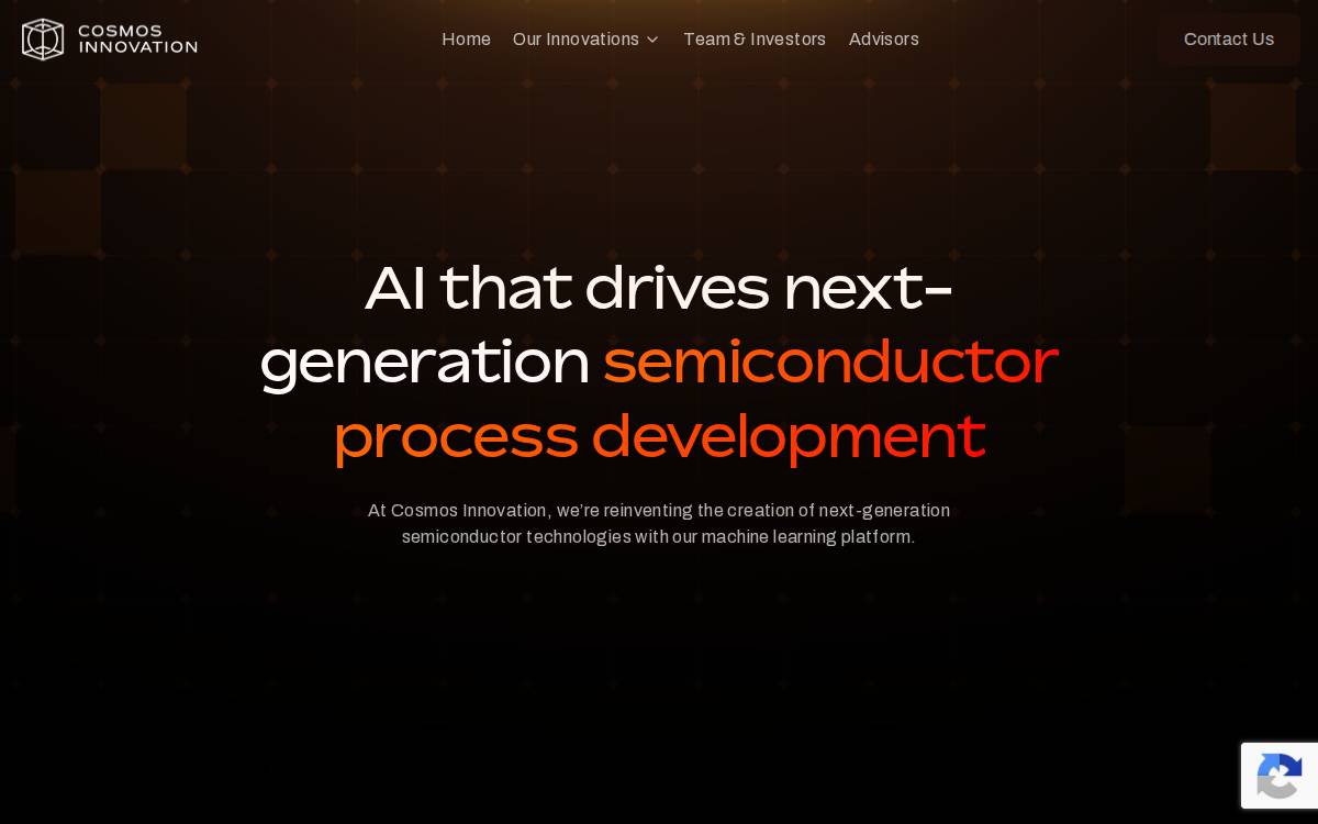 Cosmos Innovation website preview