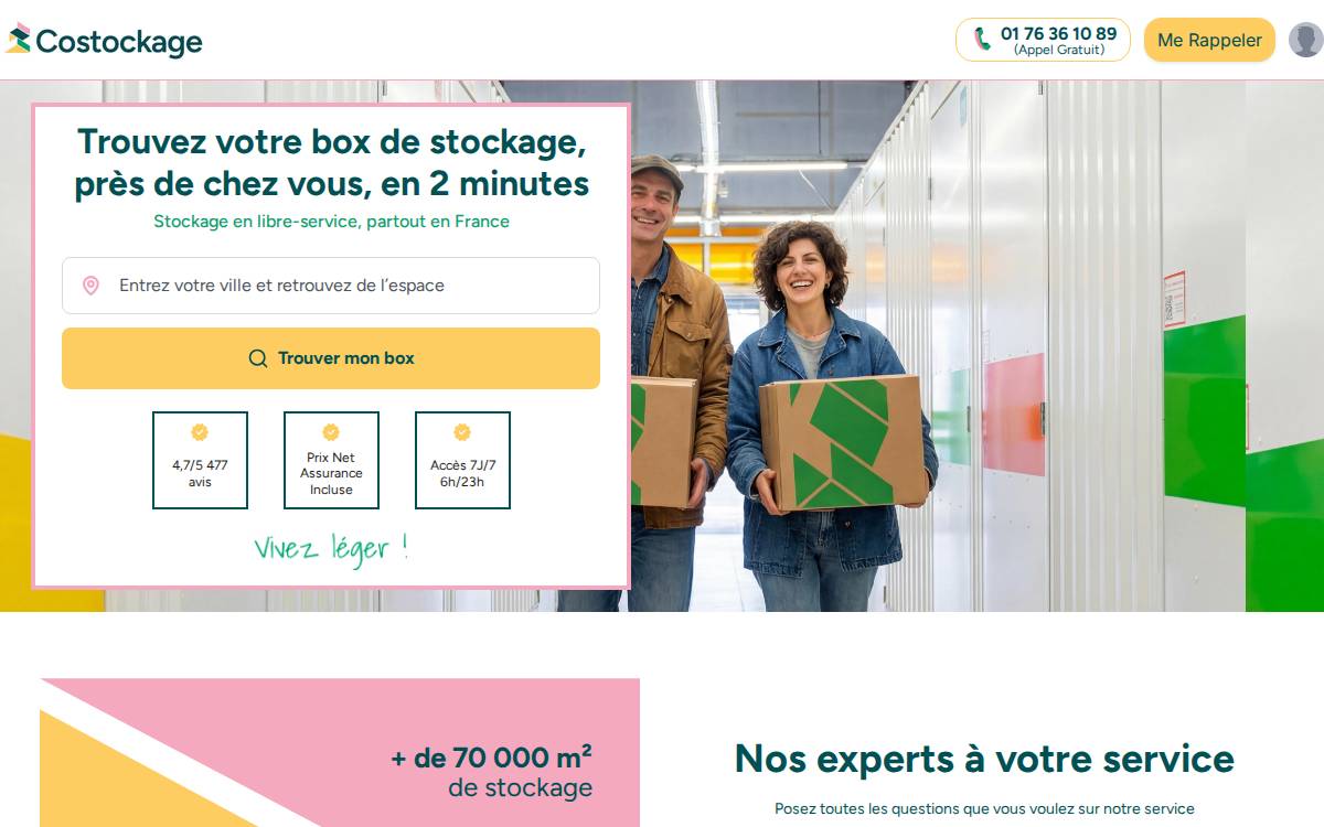 Costockage website preview
