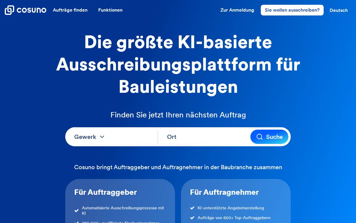 Cosuno website preview